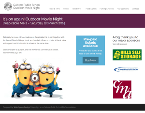 Hills Self Storage Sponsors Galston Public School Movie Night Again