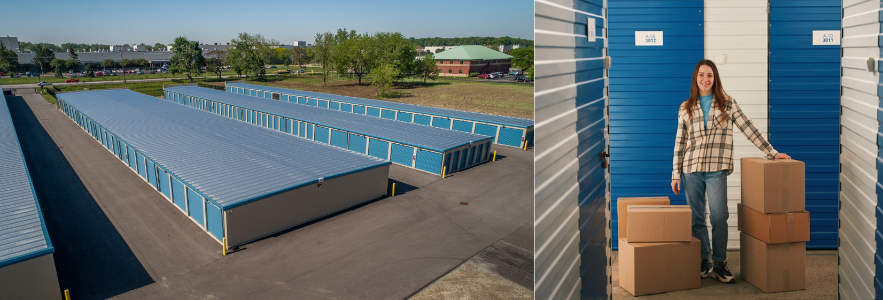 storage units during a relocation