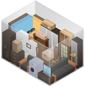3D Visual of Personal Self Storage Unit Personal Self Storage Unit